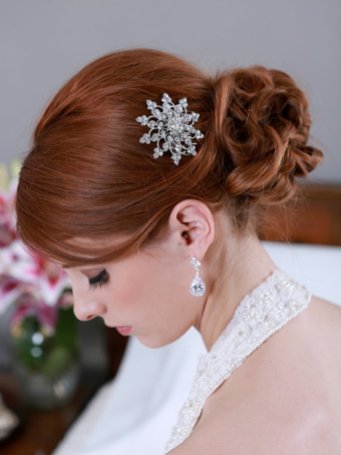 Menyasszonyi frizura ,hosszú vörös hajból 2 , Bridal long red hair 2 Forrás:http://www.etsy.com
